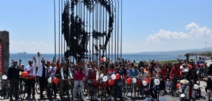 ŞARKÖY´DE 19 MAYIS DOLAYISIYLA BİSİKLET TURU DÜZENLENDİ